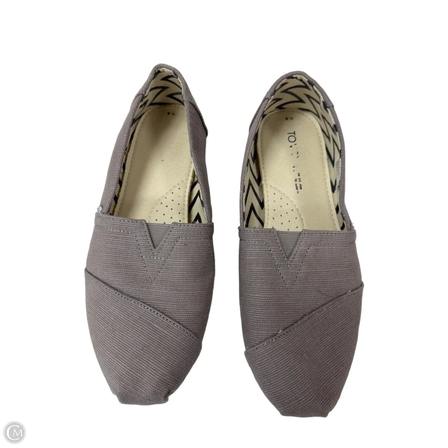 Shoes Flats By Toms In Grey, Size: 8