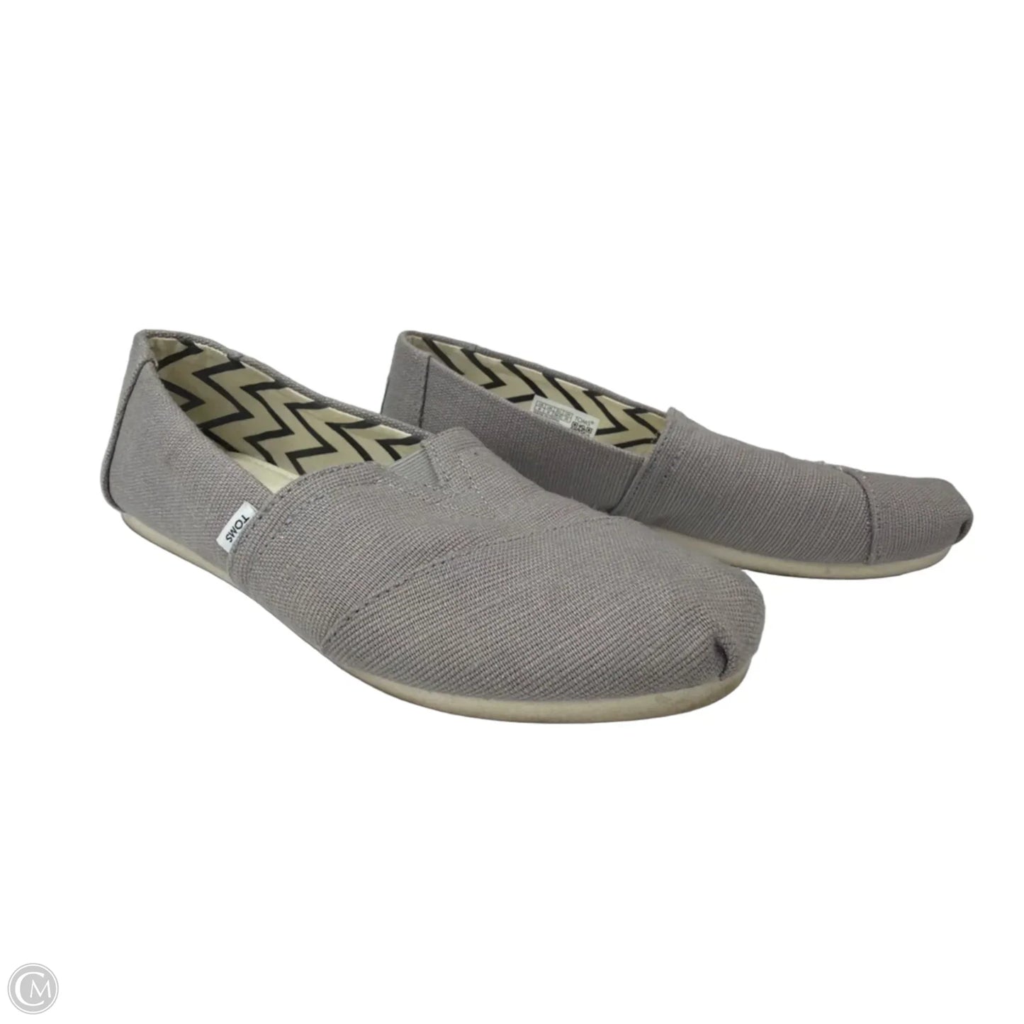Shoes Flats By Toms In Grey, Size: 8