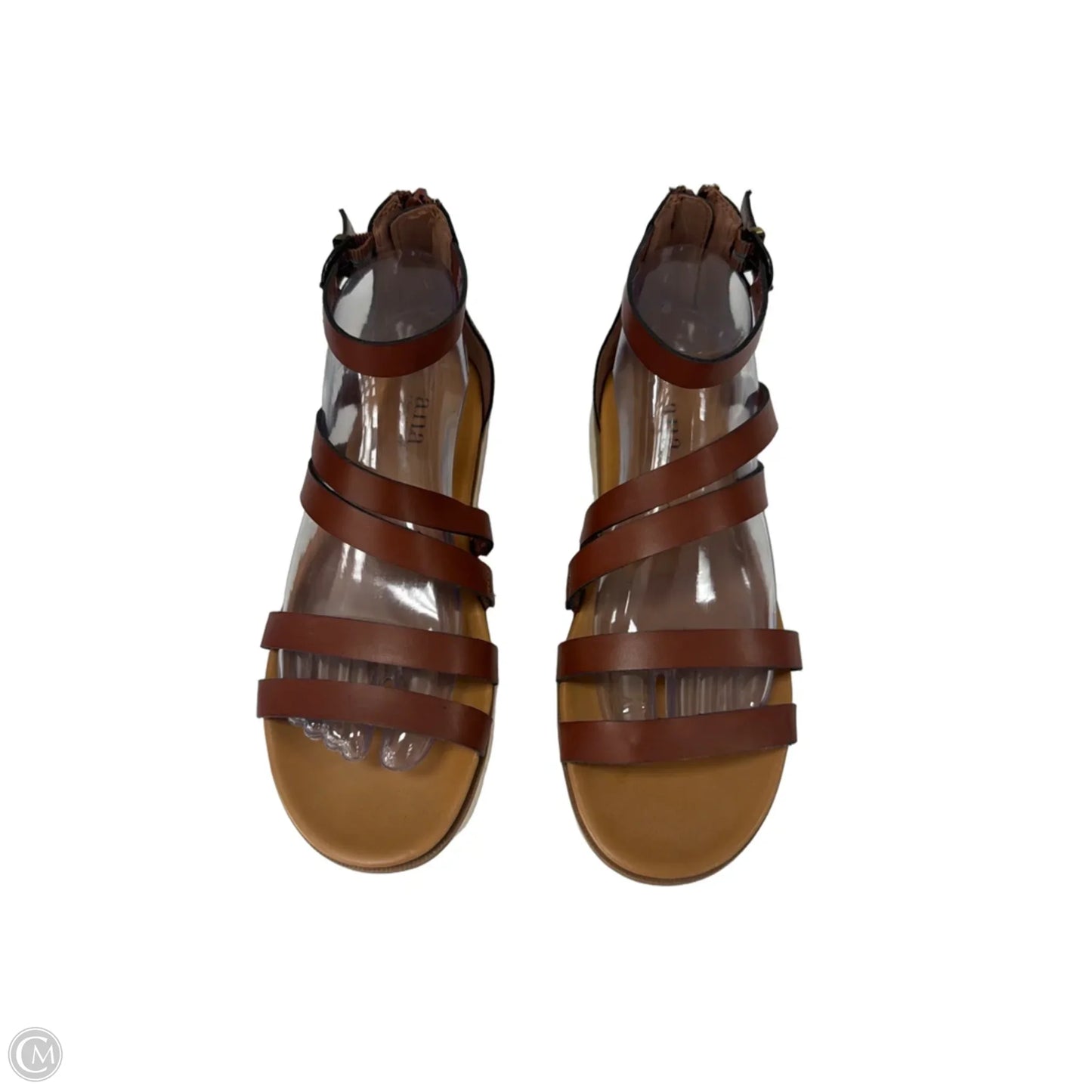 Sandals Flats By Ana In Brown, Size: 8