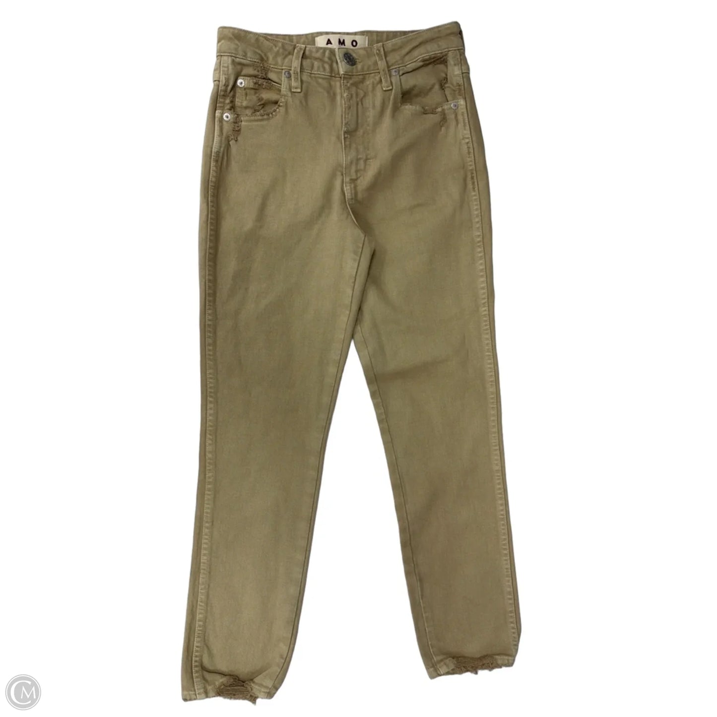 Jeans Skinny By Amo In Tan Denim, Size: 2