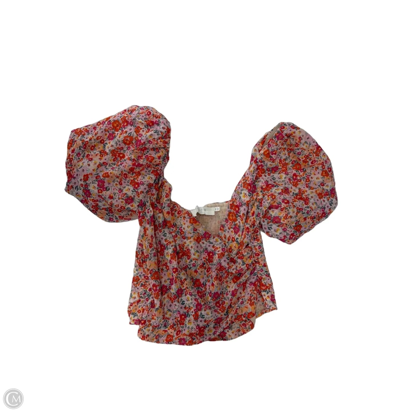 Top Short Sleeve By Astr In Floral Print, Size: Xs