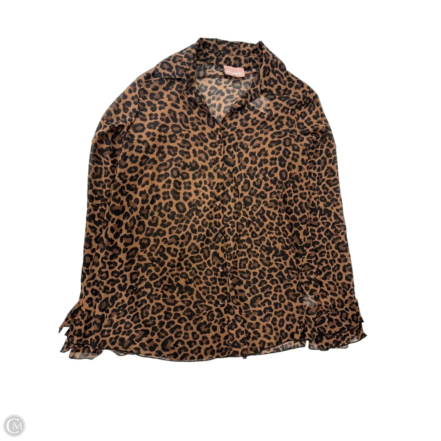 Top Long Sleeve By Show Me Your Mumu In Animal Print, Size: Xs