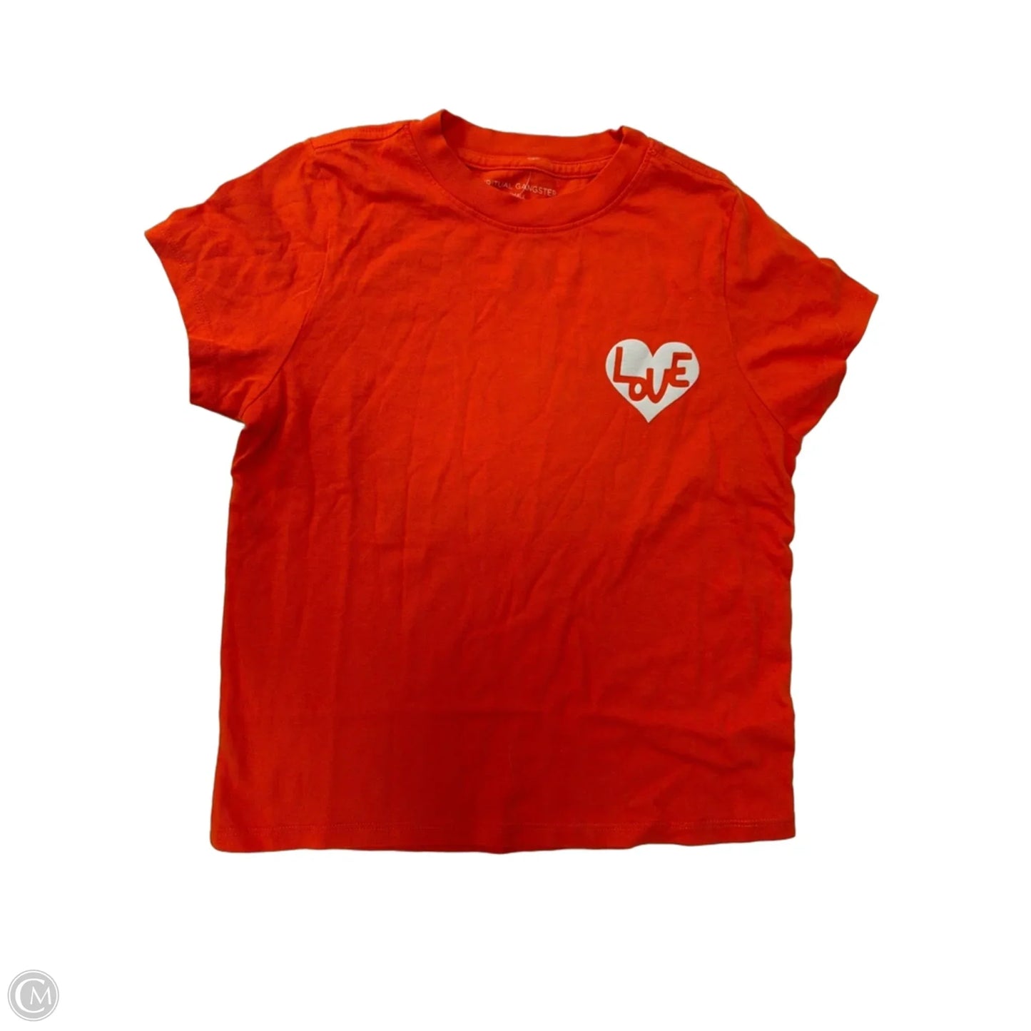 Top Short Sleeve By Spiritual Gangster In Orange, Size: Xs