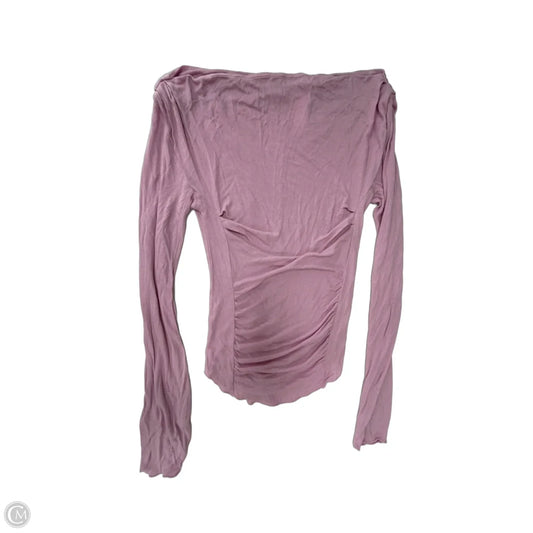Top Long Sleeve By Free People In Pink, Size: S