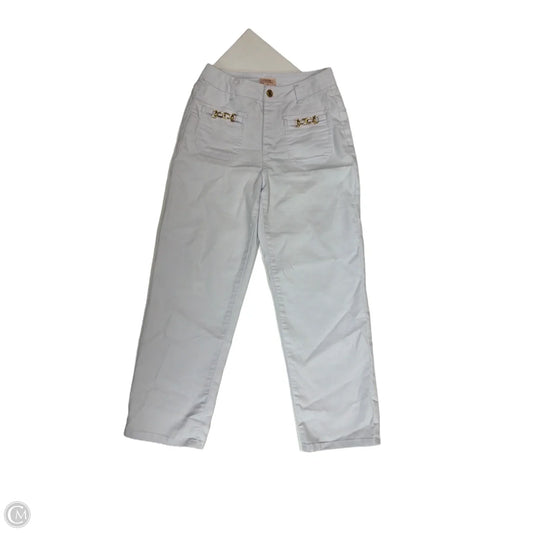Jeans Straight By Camila Coelho White Denim, Size: 4