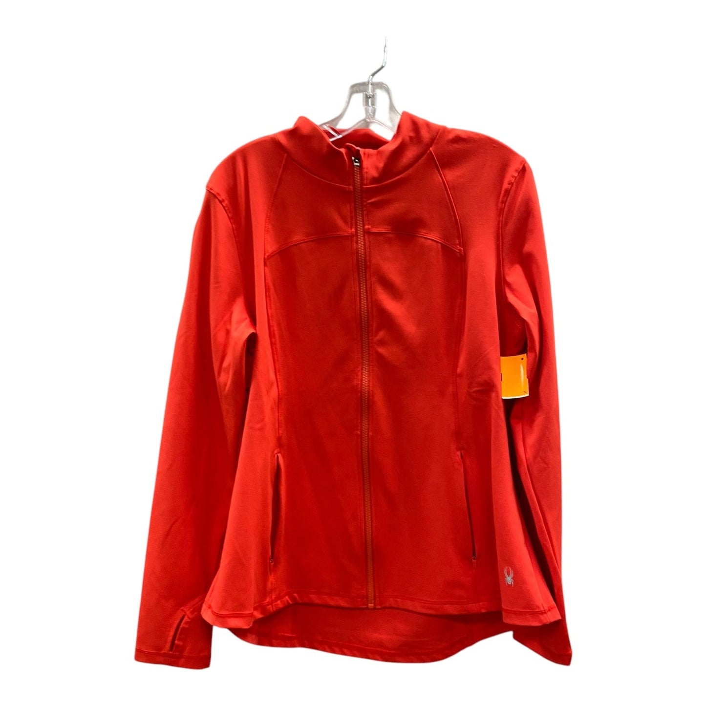 Athletic Top Ls Collar By Spyder In Red, Size:Xl