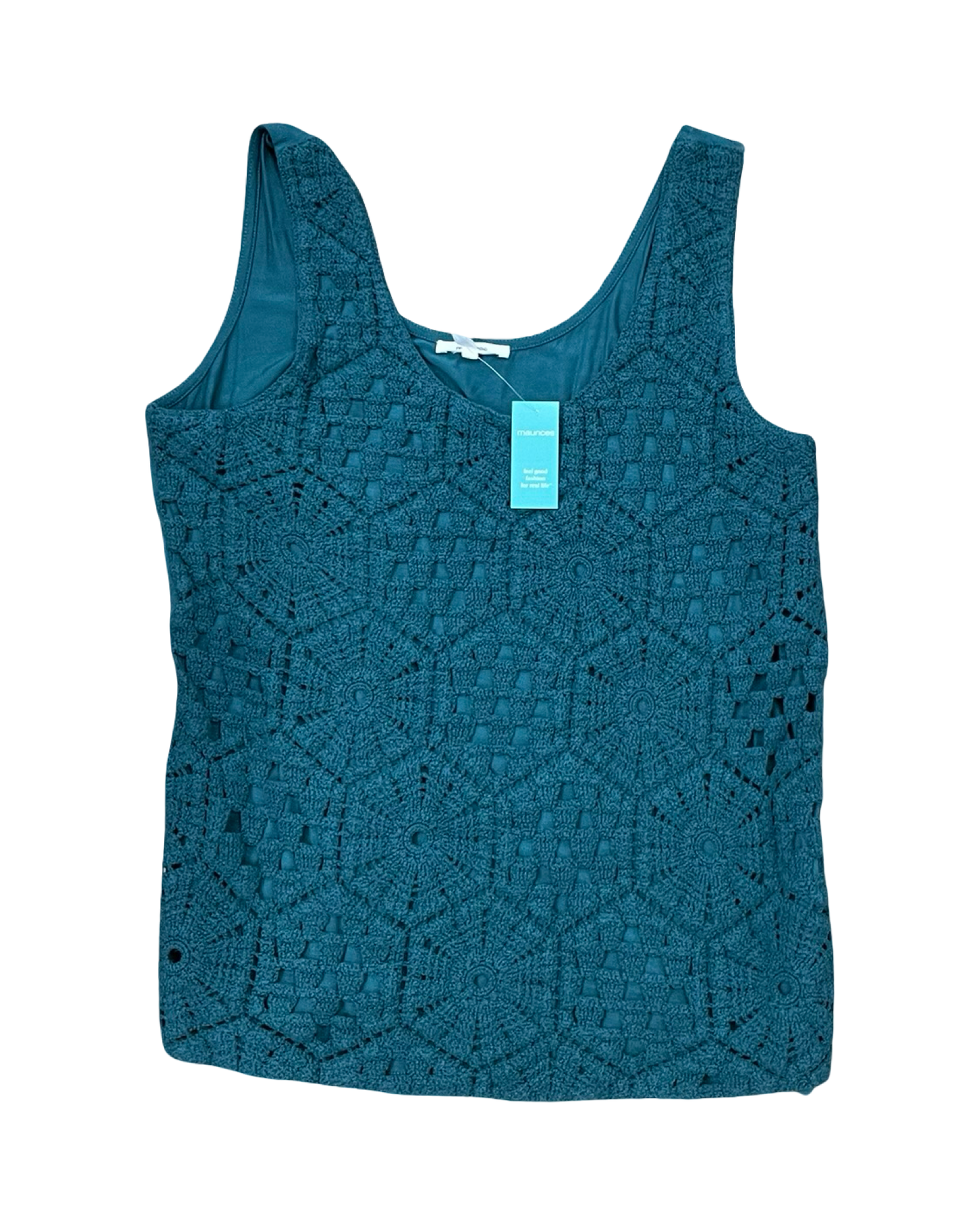 Top Sleeveless By Maurices In Green, Size:M