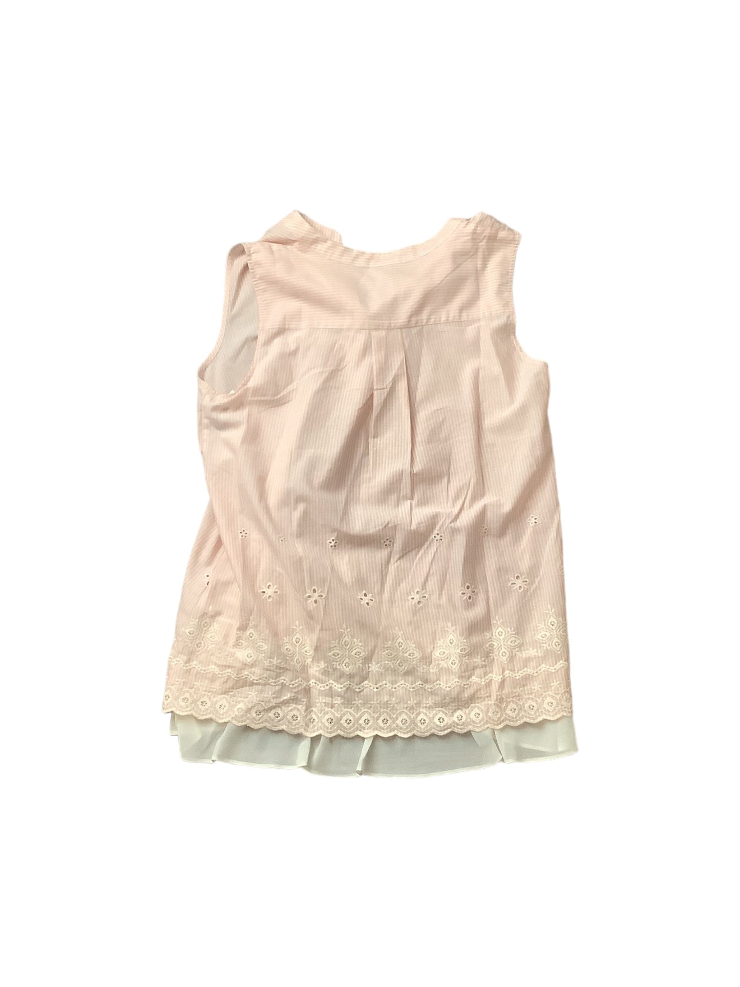 Pink Top Sleeveless Basic Logo, Size L