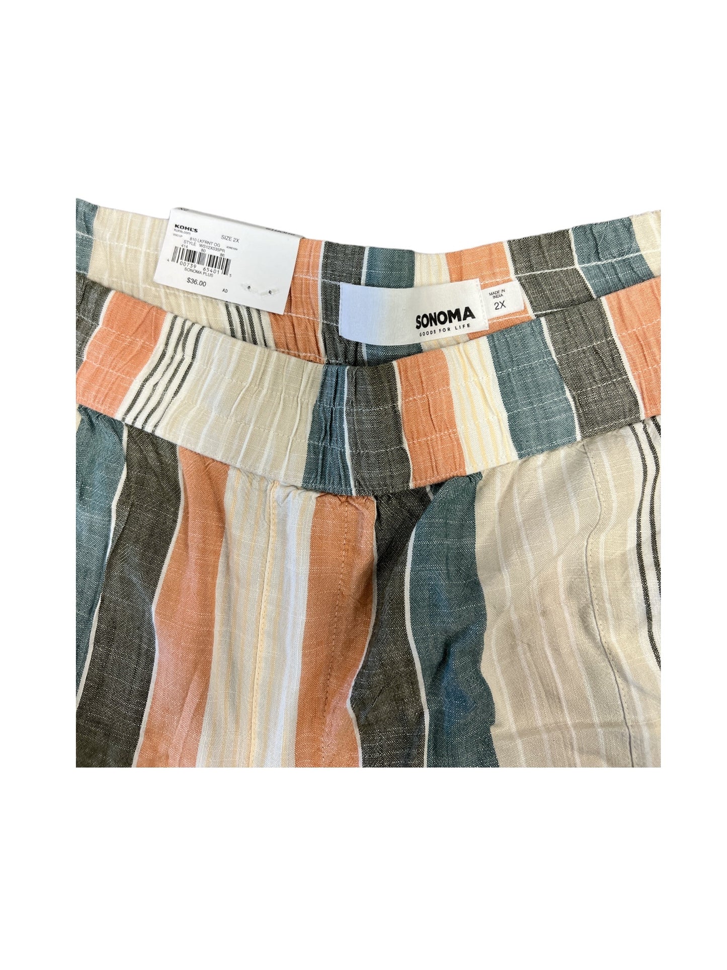 Multi-colored Shorts Sonoma, Size 2x