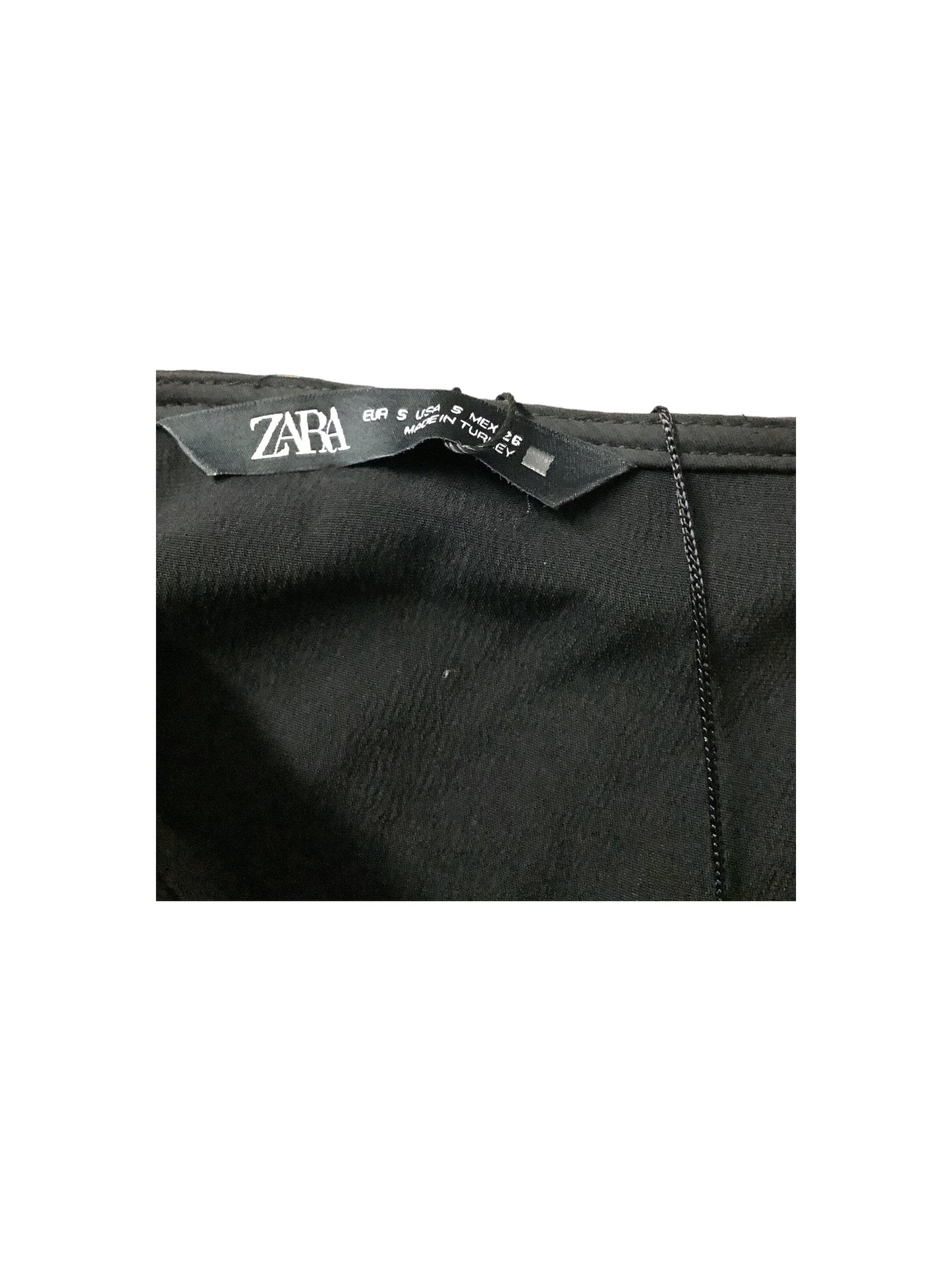 Black Top Sleeveless Basic Zara, Size S