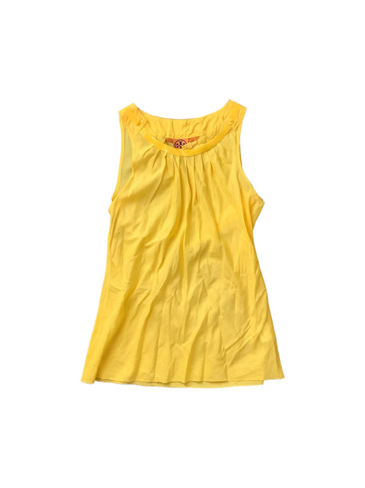 Yellow Top Sleeveless Tory Burch, Size 8