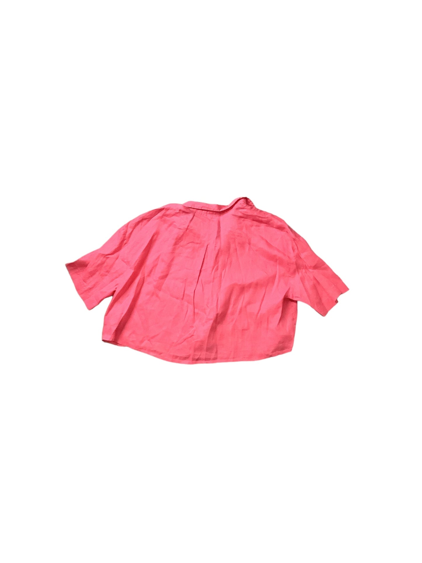 Pink Top Short Sleeve Basic H&m, Size L