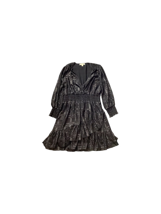 Black Dress Casual Midi Michael By Michael Kors, Size Xl