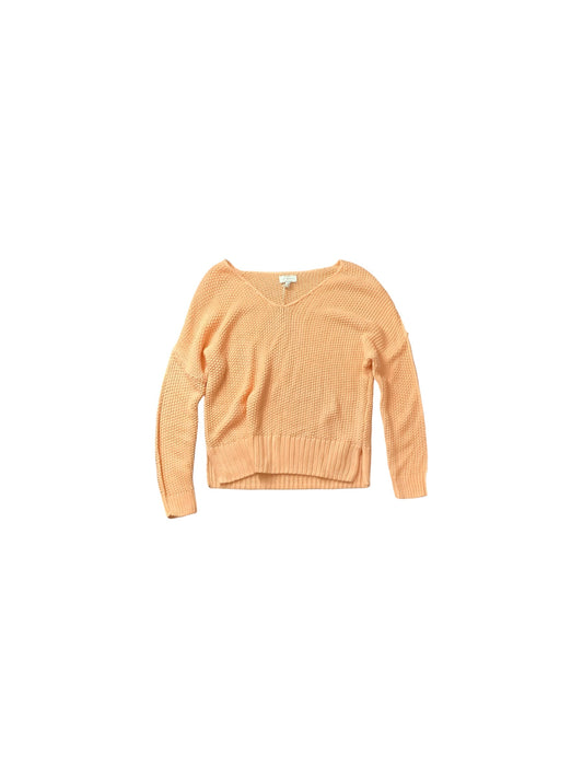 Top Long Sleeve Basic By Lucky Brand In Peach, Size: M