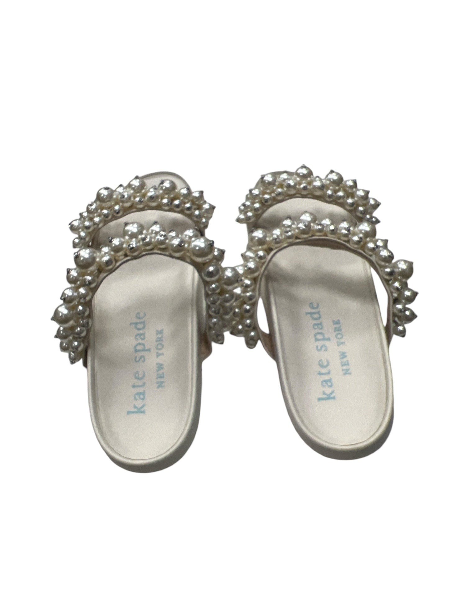 Sandals Flats By Kate Spade In White, Size: 7.5