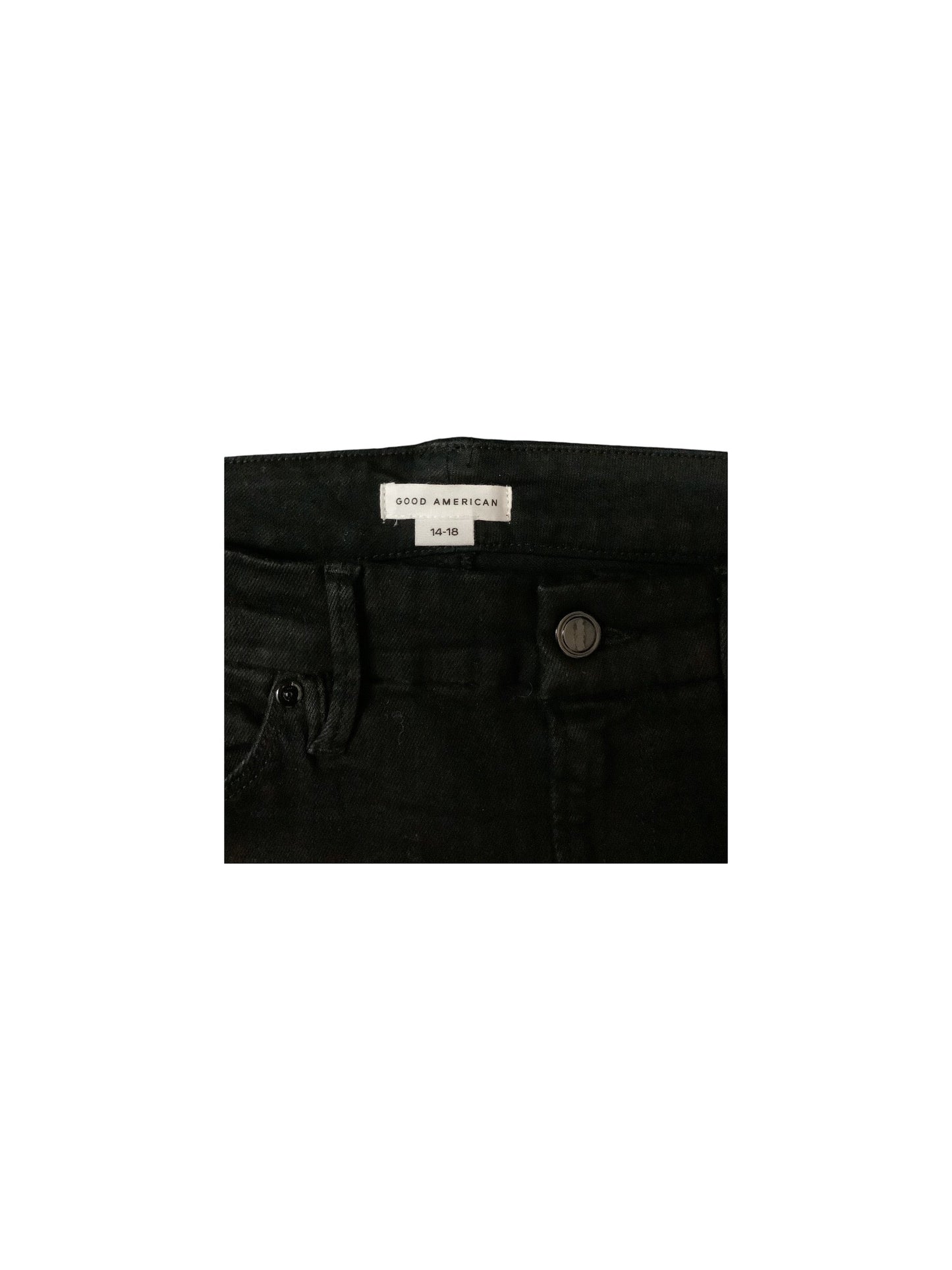 Jeans Skinny By Good American In Black, Size: 14