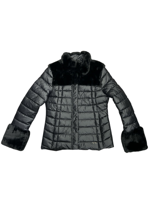 Coat Puffer & Quilted By Dkny In Black, Size: S