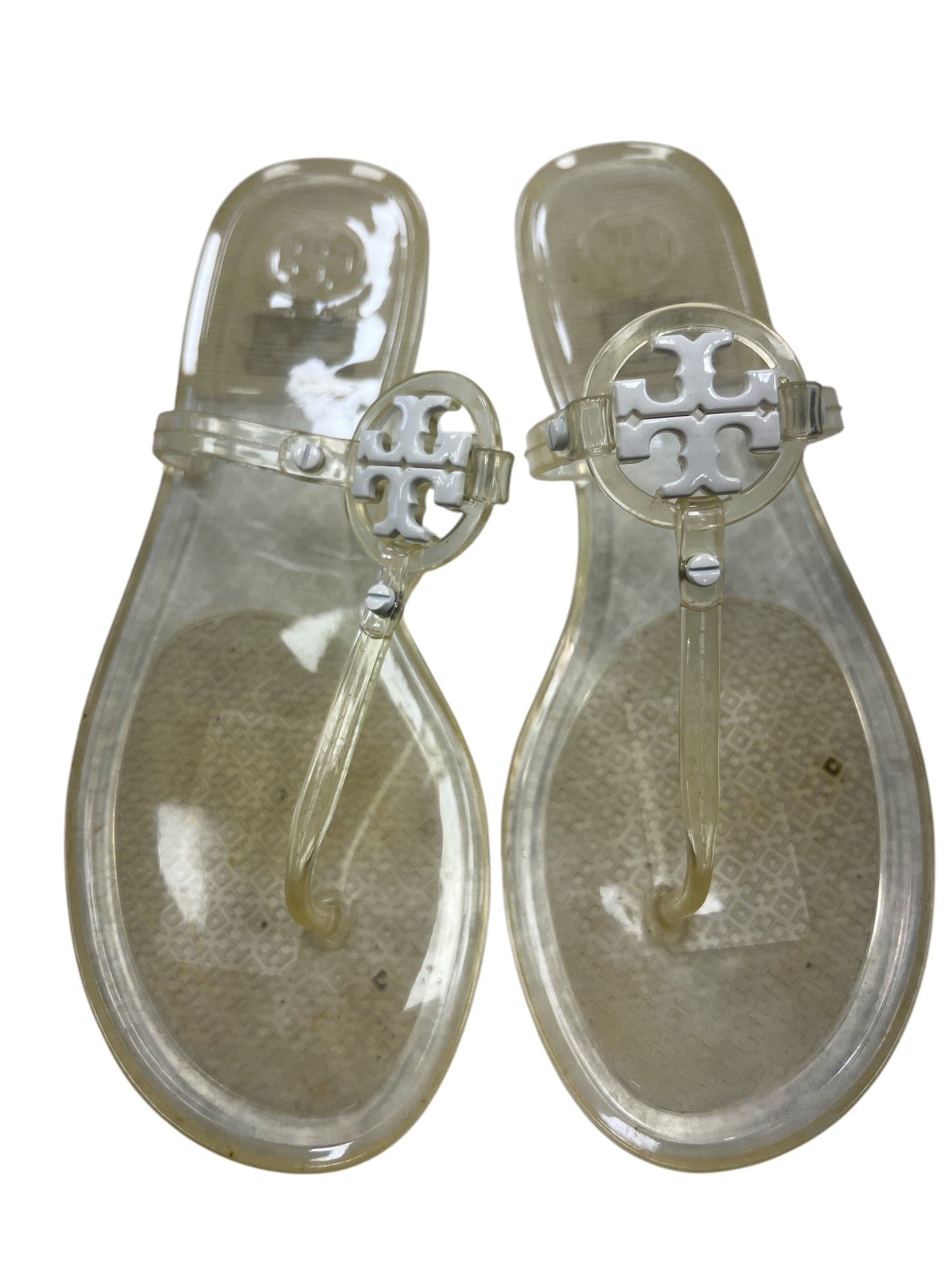 Sandals Flats By Tory Burch In Clear, Size: 8