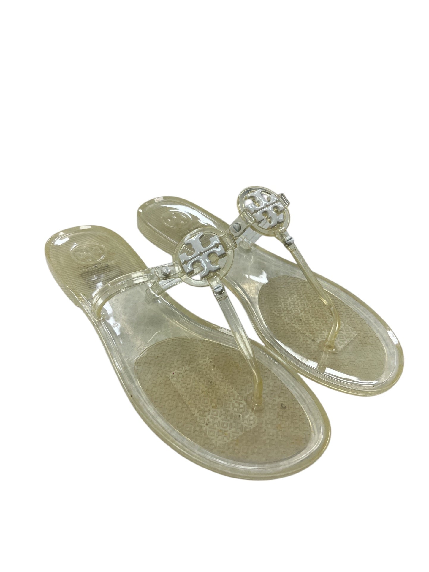 Sandals Flats By Tory Burch In Clear, Size: 8