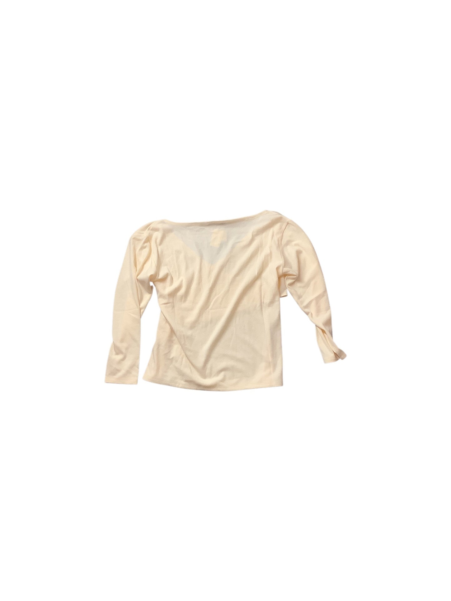 Top Long Sleeve Basic By Eloquii In Cream, Size: 18