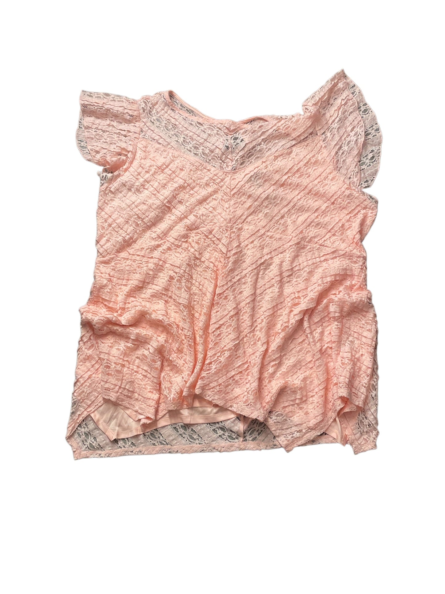 Top Sleeveless Basic By Torrid In Peach, Size: 4x