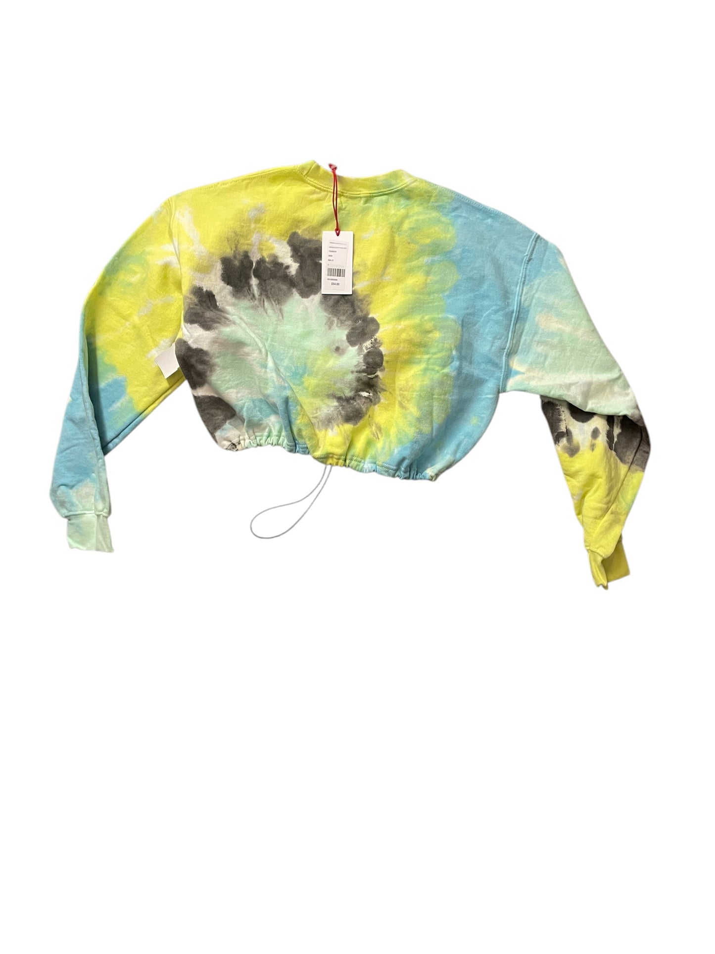 Top Long Sleeve Basic By Urban Outfitters In Tie Dye Print, Size: L