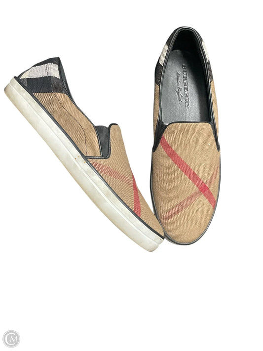 Shoes Luxury Designer By Burberry In Plaid Pattern