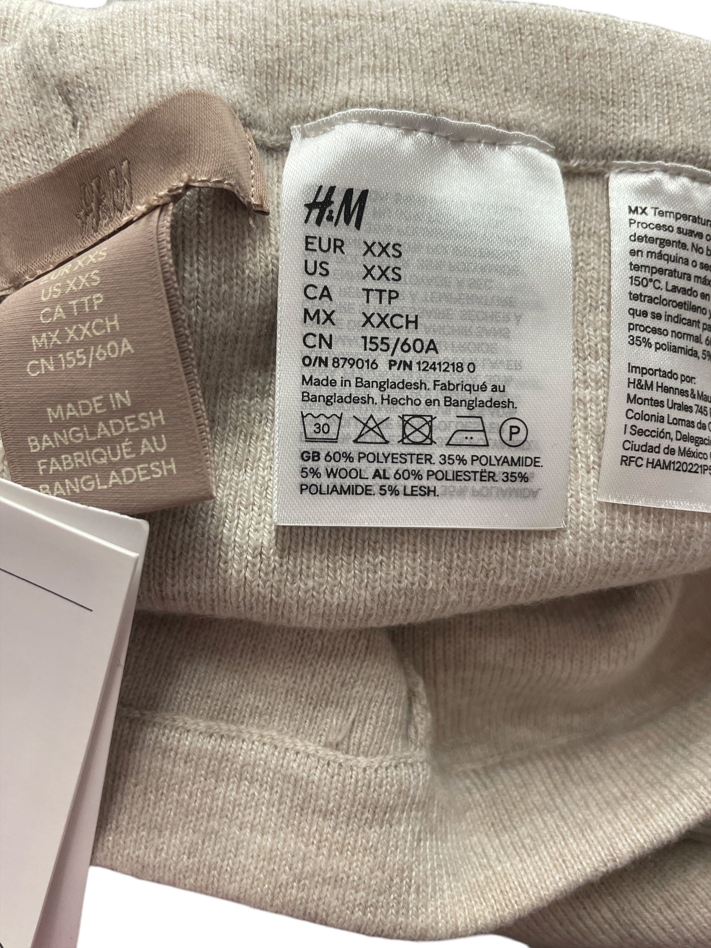 Pants Lounge By H&m In Tan, Size: Xxs