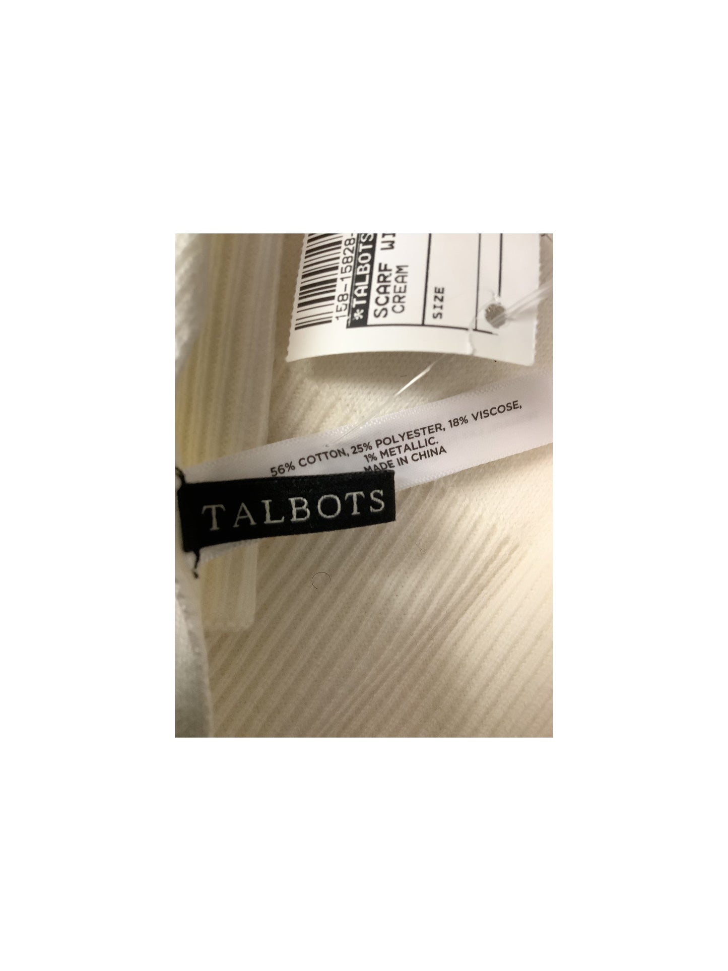 Scarf Winter By Talbots In Cream