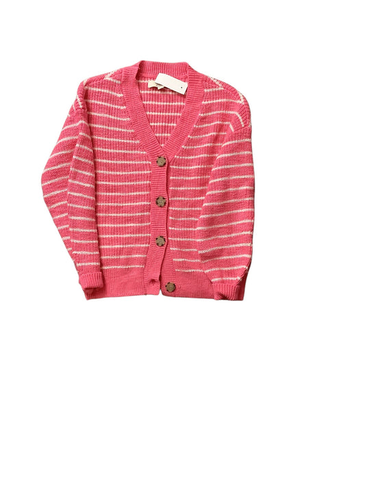 Sweater Cardigan By Loft In Pink, Size: S