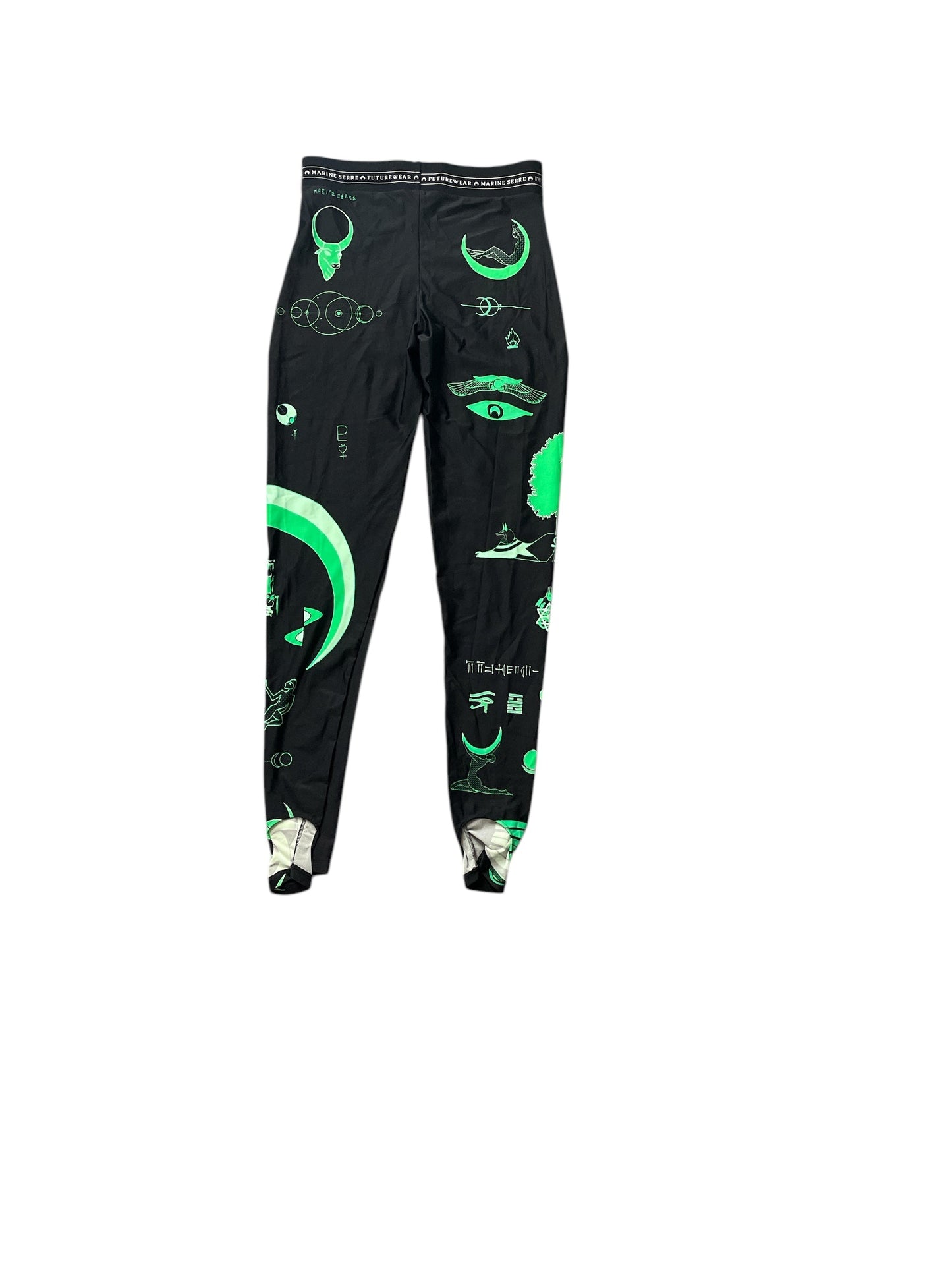 Pants Leggings By Cma In Black & Green, Size: M