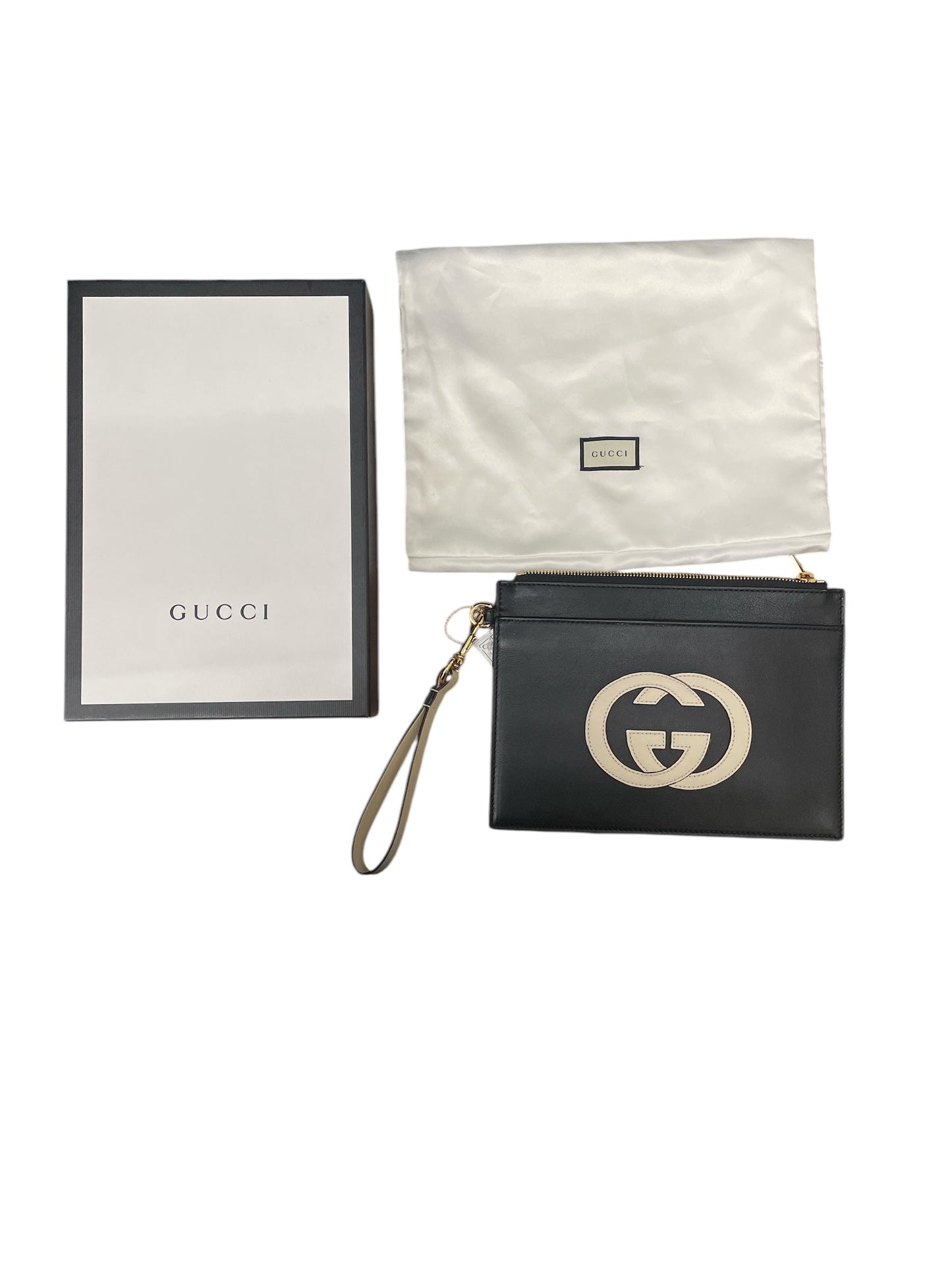 Wristlet Luxury Designer By Gucci, Size: Large