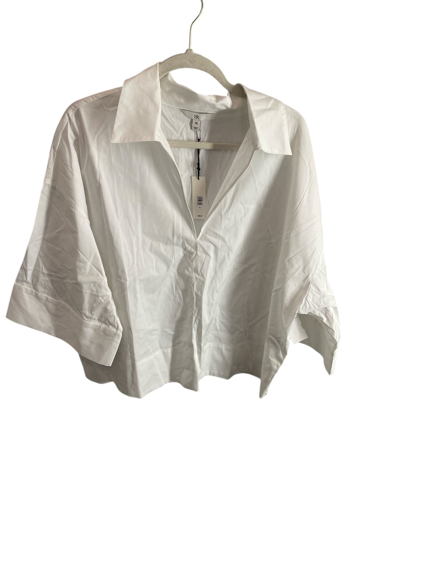 Top Long Sleeve Basic By Banana Republic In White, Size: Xl