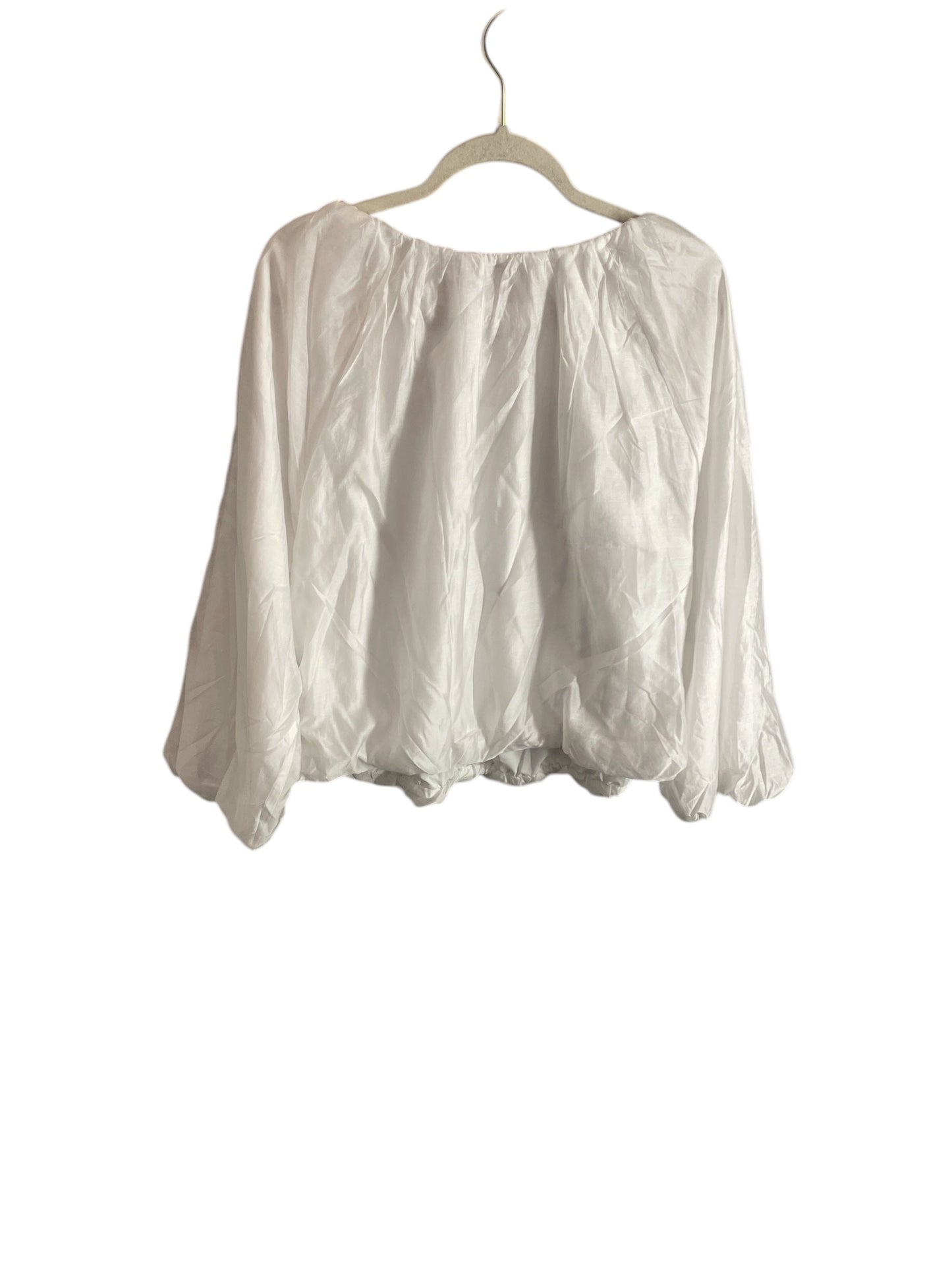 Top Long Sleeve Basic By Banana Republic In White, Size: Xl