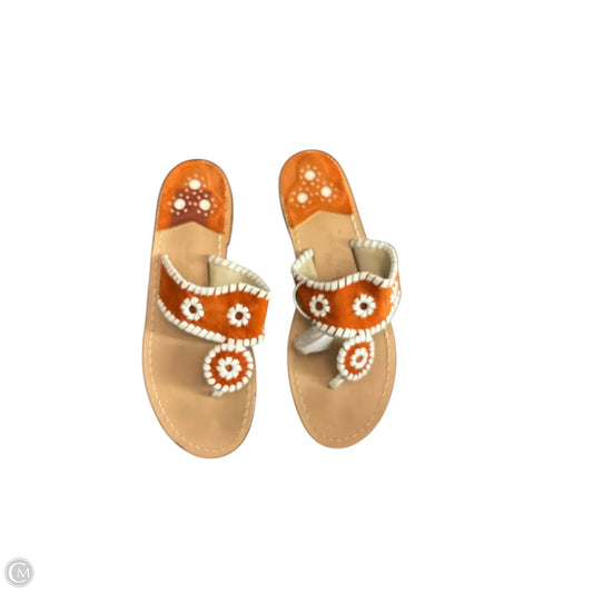 Sandals Flats By Jack Rogers In Orange, Size: 8
