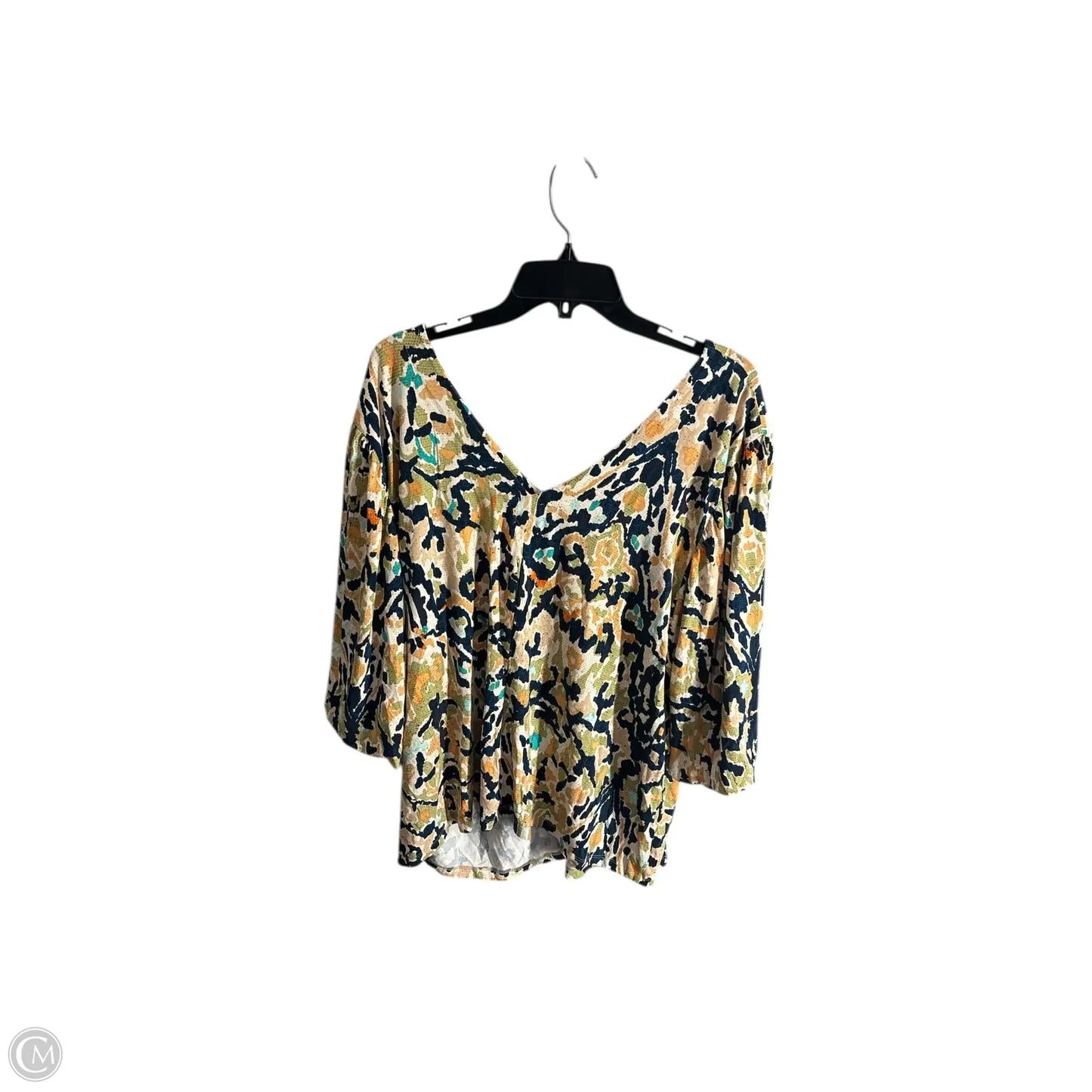 Top Short Sleeve Basic By Nic + Zoe In Multi-colored, Size: 3x