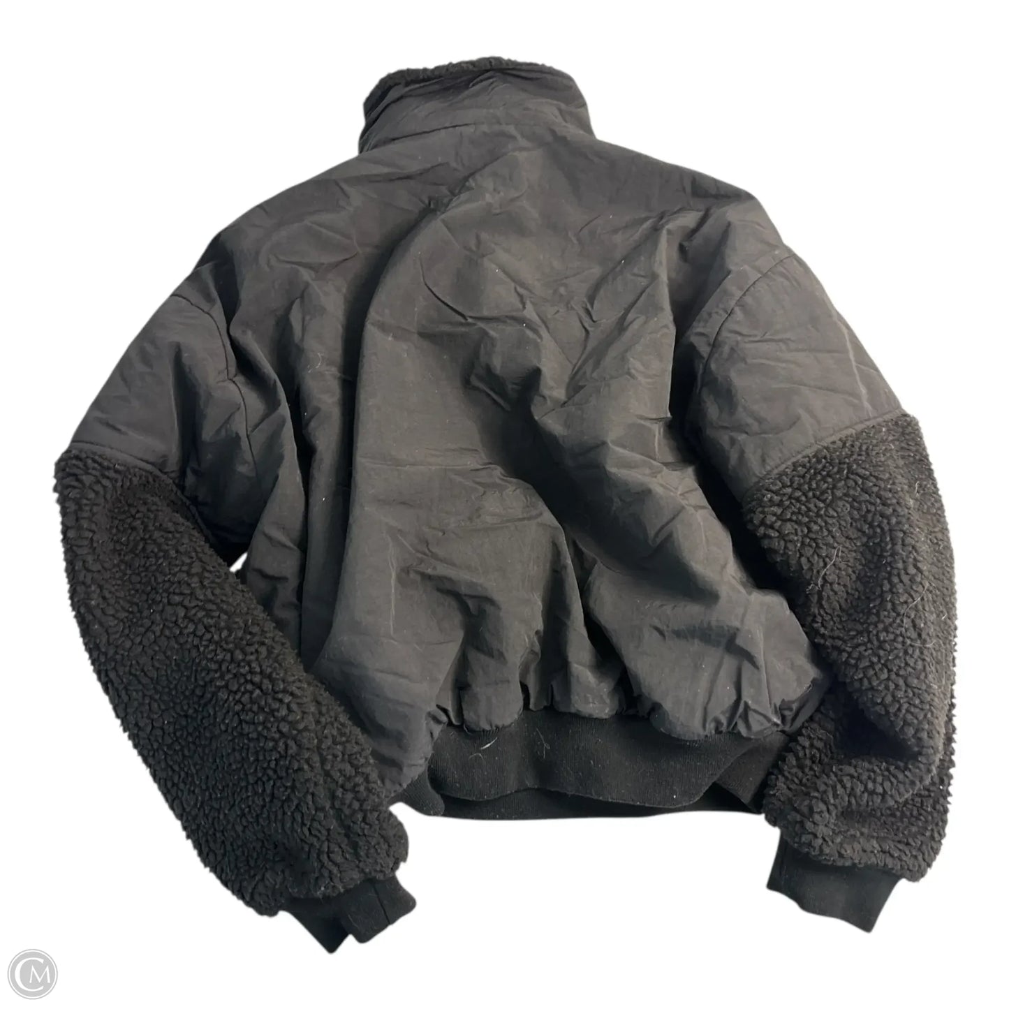 Jacket Fleece By Missguided In Black, Size: 10