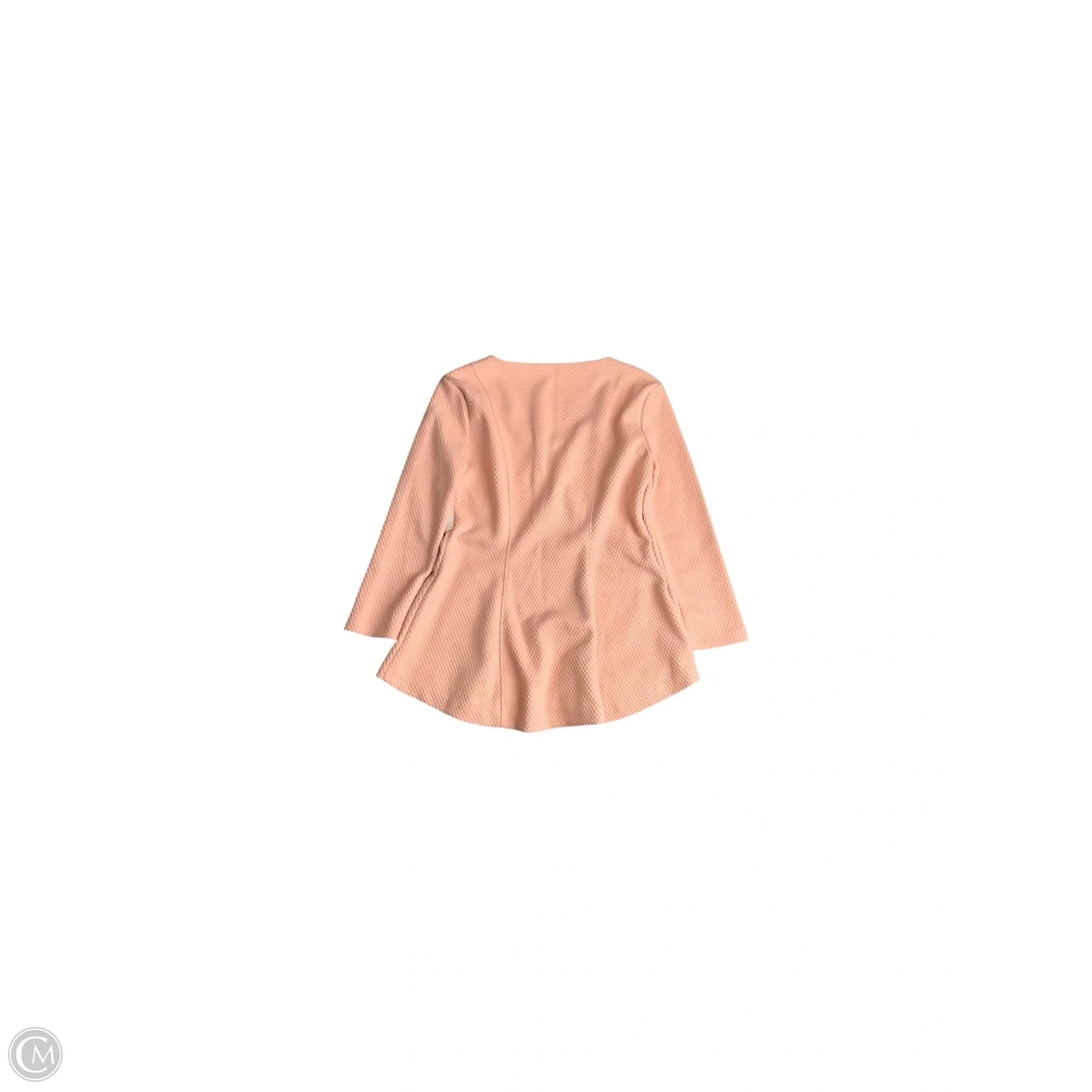 Top Long Sleeve Basic By Isaac Mizrahi Live Qvc In Peach, Size: Xs