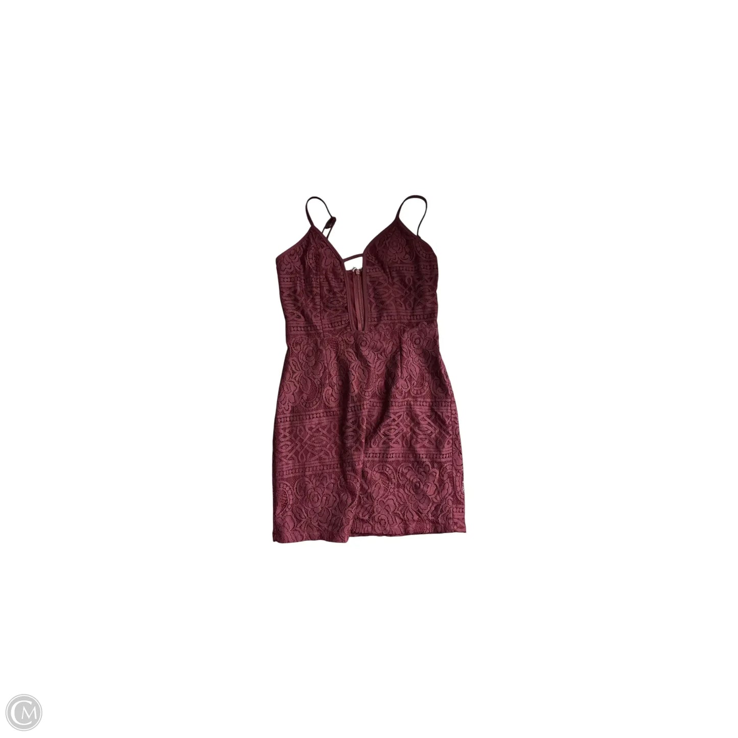 Dress Casual Midi By Tobi In Maroon, Size: S