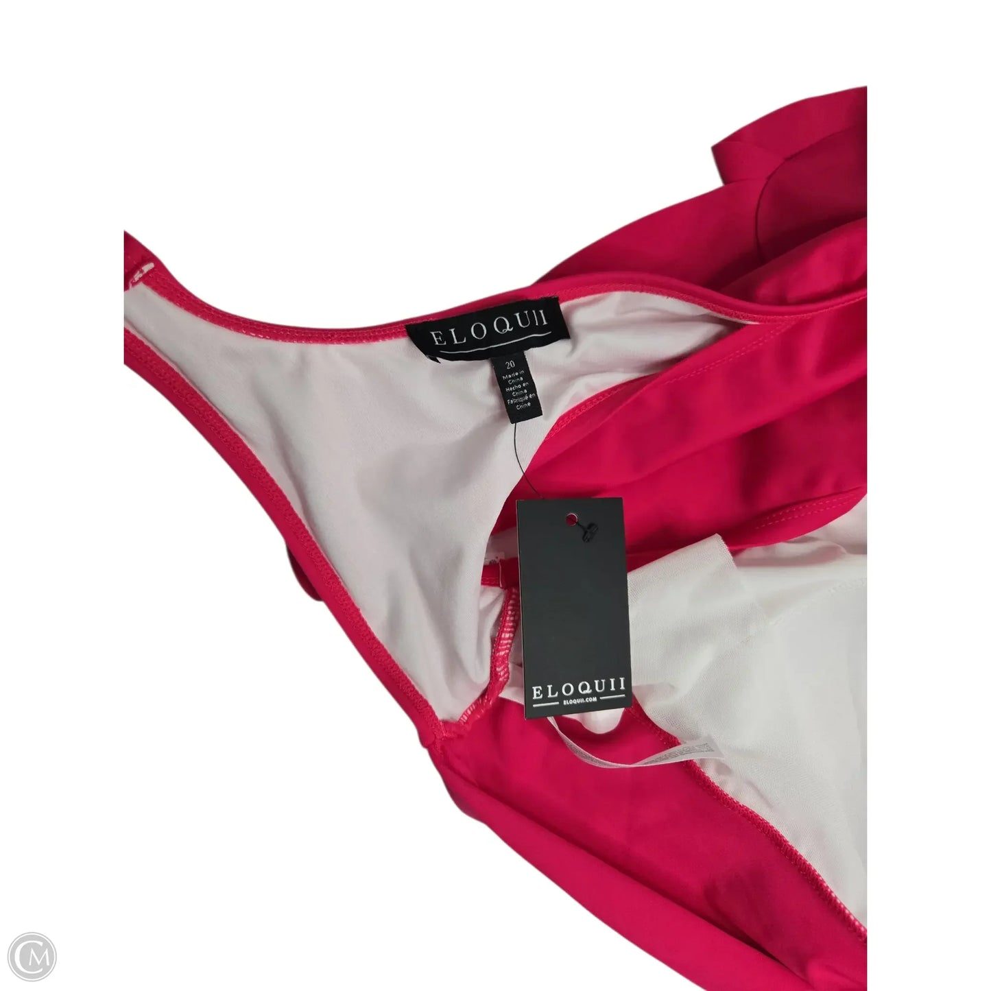 Swimsuit Top By Eloquii In Pink, Size: 20