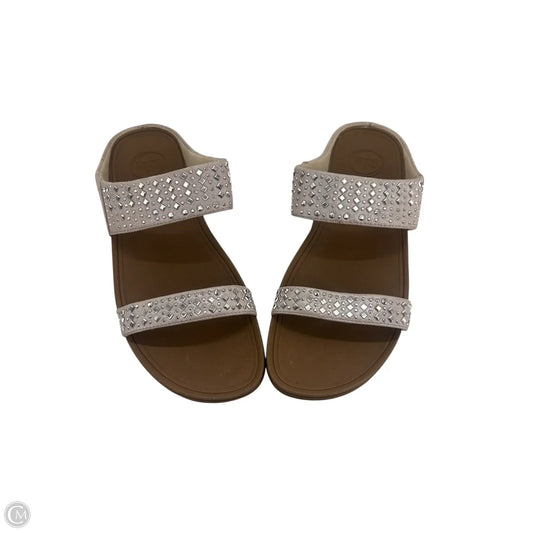 Sandals Flats By Fitflop In Pink, Size: 9