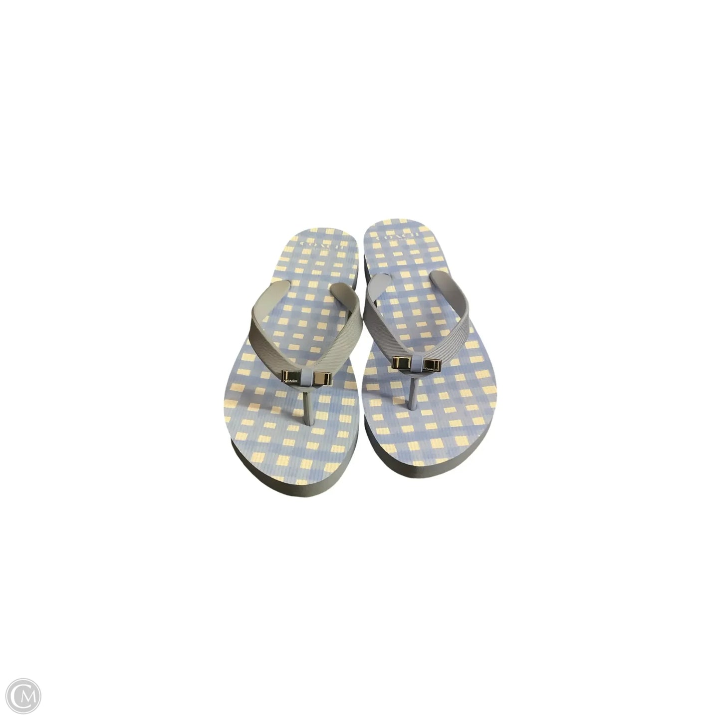 Sandals Designer By Coach In Blue, Size: 7