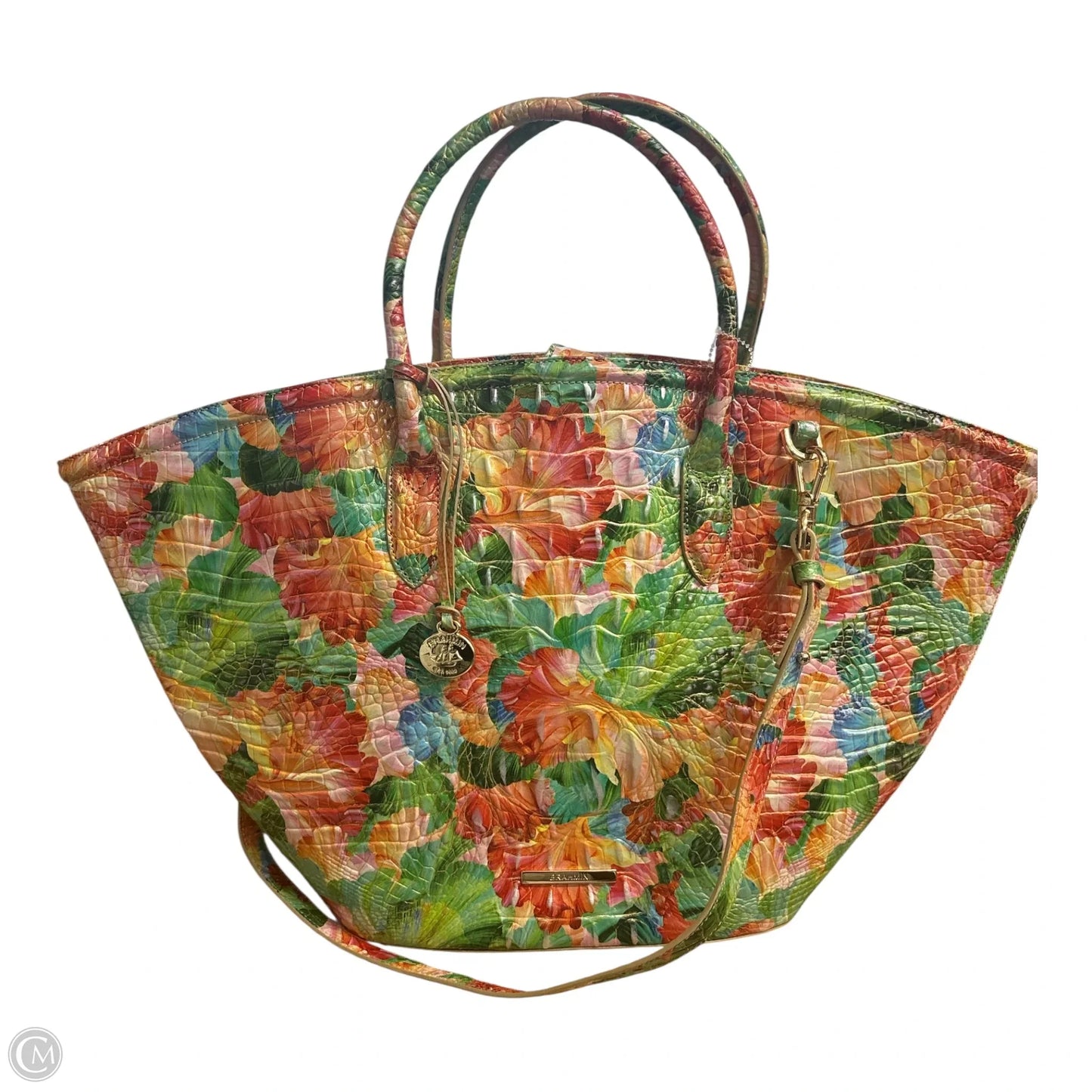 Handbag Designer By Brahmin, Size: Large