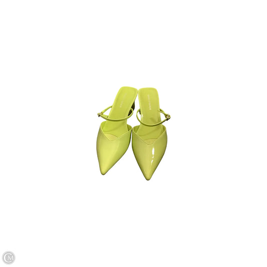 Shoes Heels Block By Marc Fisher In Yellow, Size: 8