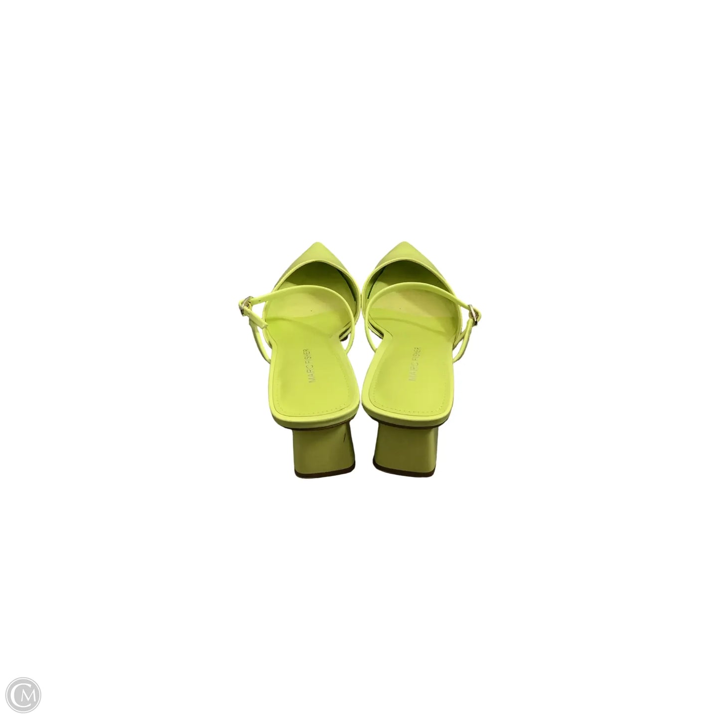 Shoes Heels Block By Marc Fisher In Yellow, Size: 8