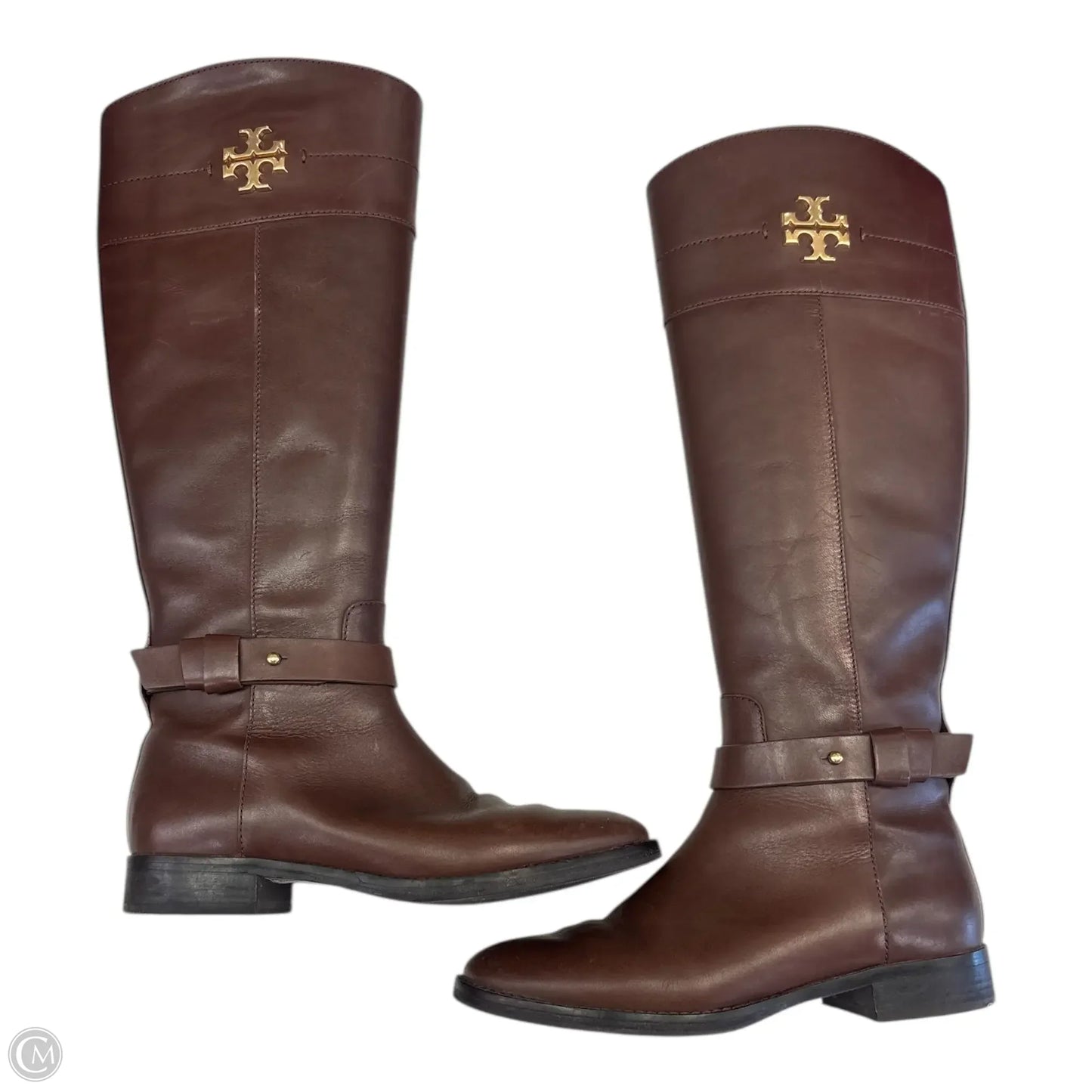 Boots Designer By Tory Burch In Brown, Size: 6.5