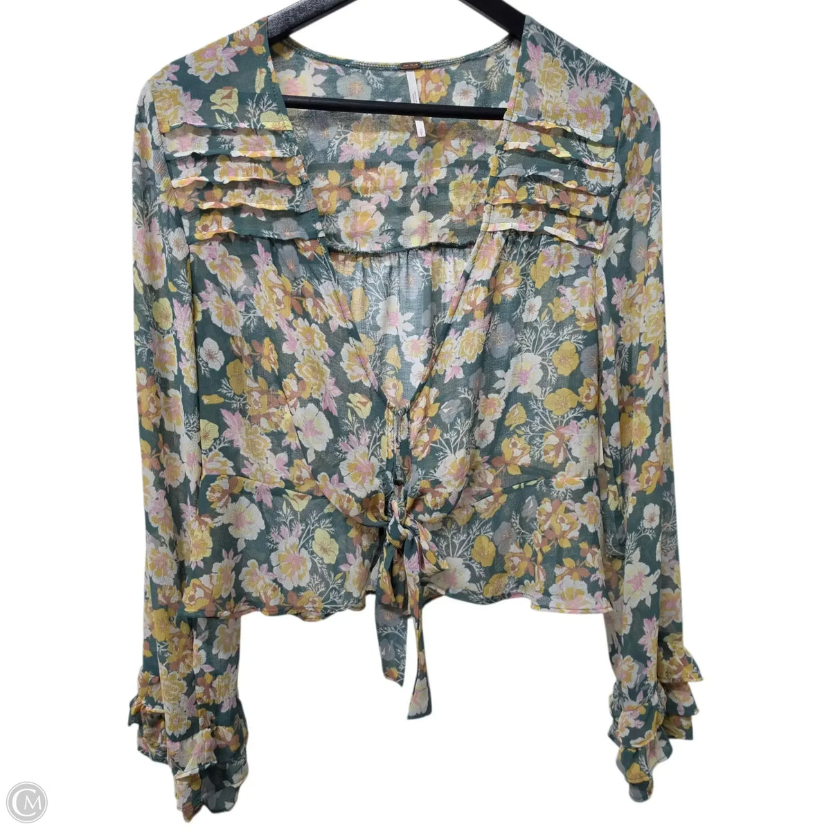 Top Long Sleeve Basic By Free People In Green, Size: S