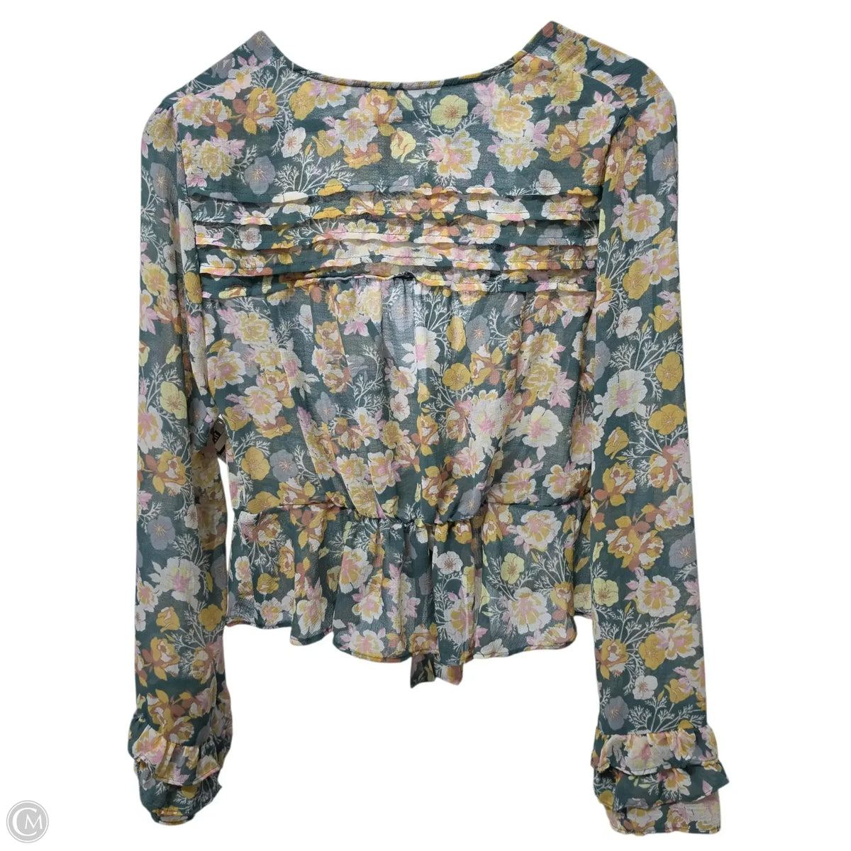 Top Long Sleeve Basic By Free People In Green, Size: S