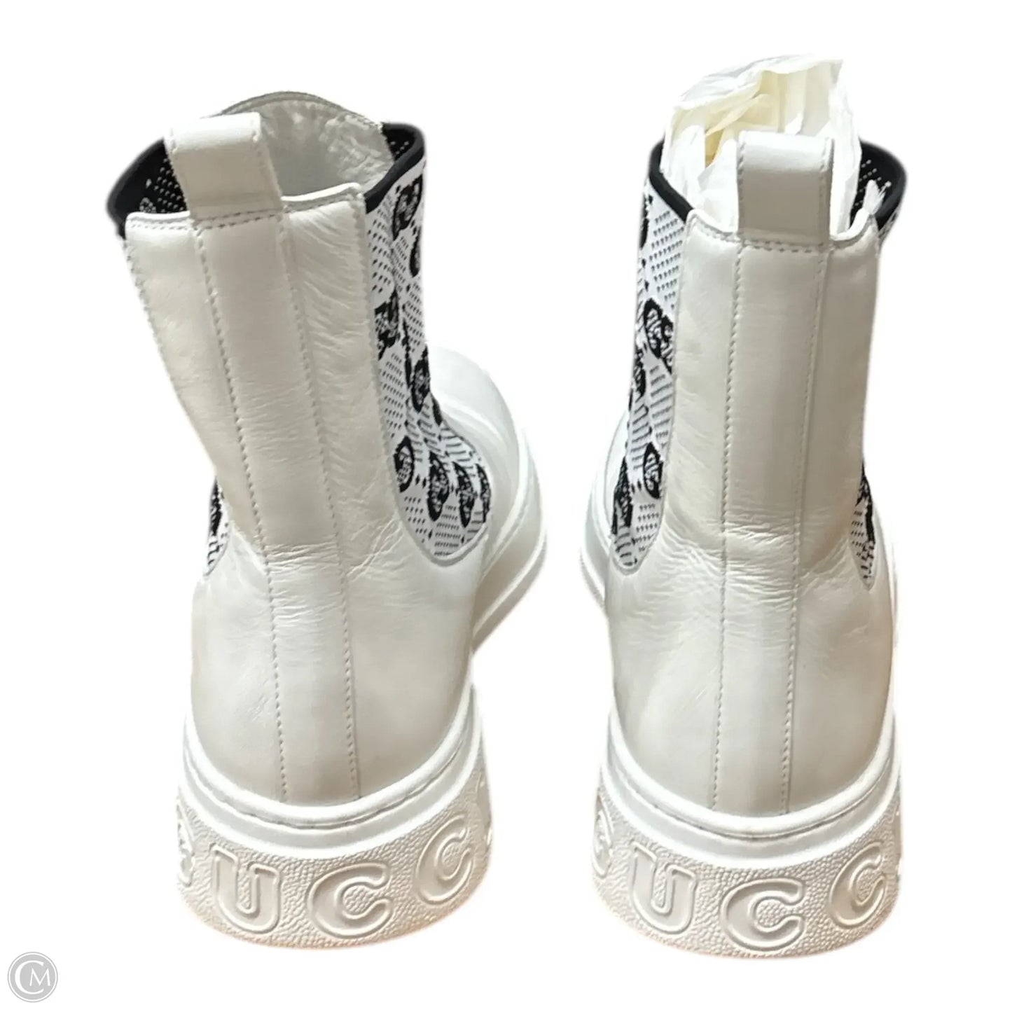 Boots Luxury Designer By Gucci In White