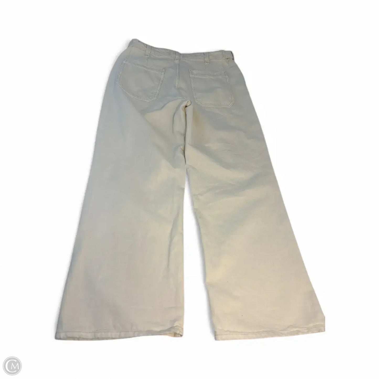 Jeans Wide Leg By We The Free In Cream, Size: 12